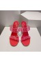 Christian Louboutin Spike Kun 105mm PVC og Patent Læder Sandaler Rose