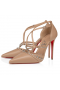 Christian Louboutin Tatooshka Pigge Pumpe 100mm Nappa Læder Nøgen