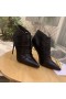 Christian Louboutin Triniboot Ankel Støvler Sort Kalveskind