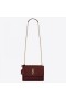 Saint Laurent Solnedgang Mellemstore Taske Bordeaxu Kalveskind Saint Laurent Tasker