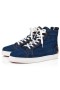 Christian Louboutin Høje-top Sjov Louis Denim Blå Stof