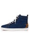Christian Louboutin Høje-top Sjov Louis Denim Blå Stof