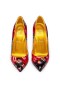 Christian Louboutin Pumper Hot Chick 100 mm Multi/lin Gul Patent