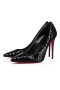 Christian Louboutin Pumper Kate 100 mm Sort/lin Black Patent