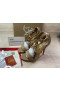 Christian Louboutin Sandal Choca Lux 120 mm Nude/rosa Bronze Læder