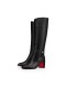 Christian Louboutin Høje Boot Lås Botta 70 mm Sort/sort Kalv Lucido