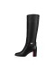Christian Louboutin Høje Boot Lås Botta 70 mm Sort/sort Kalv Lucido