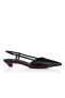 Christian Louboutin Miss Z Slingina 25 Mm Slingback Pumps Kid Leather Black