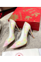 Christian Louboutin Pigalle Pumps 100mm CL Logo Leather Multi