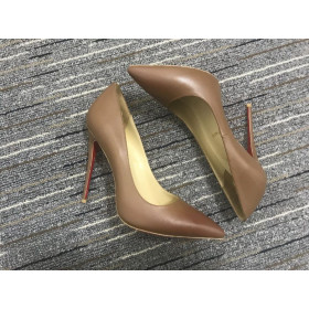 Christian Louboutin Kate Pumper 100mm Nappa Læder Mørk Brun