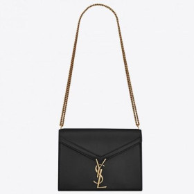 Saint Laurent Black Cassandra Monogram Lås Saint Laurent Taske Tasker
