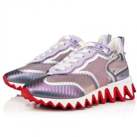 Christian Louboutin Sneaekr Version Lilla Røg Nylon