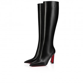 Christian Louboutin Condora Botta 85 Mm Støvler Kalv Læder Sort Christian Louboutin Sko