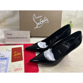 Christian Louboutin Miss Z 100 Mm Pumps Patent Læder Sort