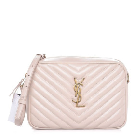 Saint Laurent Lou Kamera Taske Lys Pink Saint Laurent Læder Tasker