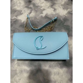 Christian Louboutin Loubi54 Kobling Nappa Læder Blå Christian Louboutin Tasker