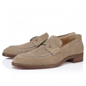 Christian Louboutin Chambelimoc Loafers Kalv Læder Saharienne-Christian Louboutin Sko