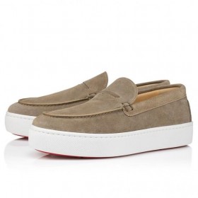 Christian Louboutin Paqueboat Båd Sko Kalv læder Saharienne-Christian Louboutin Sko