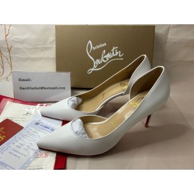Christian Louboutin Pumper Iriza 85 mm Bianco Læder