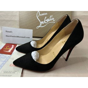 Christian Louboutin Pumper, Så Kate 120 mm Sort Ruskind