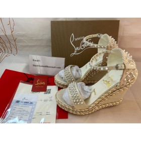 Christian Louboutin Kile Madmonica 120 mm Craie/lin Craie Kalv