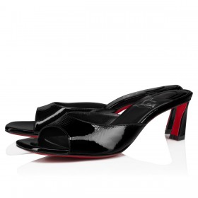 Christian Louboutin Condora Mule 55 Mm Mules Vog Patent Leather Black