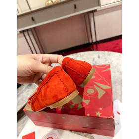 Christian Louboutin Mamadrague Square Toe Ballet Flat Velvet Loubi