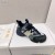 Dior-D-tilslutning Sneakers Teknisk Stof Sort Blå