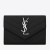 Saint Laurent Lille Kuvert Wallet Læder Noir Saint Laurent Tegnebøger