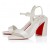 Christian Louboutin Miss Jane Sandal 85 Mm Sandaler Perlemors Nappa Læder Bianco