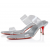 Christian Louboutin Just Nothing 55 Mm Mules Tpu And Laminated Calf Leather Silver
