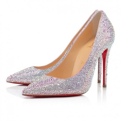 Christian Louboutin Kate Strass 100 Mm Pompen Metallic Suede Versie Ab