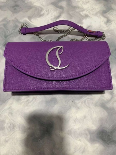 Christian Louboutin Loubi54 Koppeling Nappa Leder Jacaranda