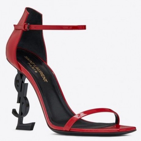 Saint Laurent Opyum 110mm Sandalen Rood Palent Leer Saint Laurent Schoenen