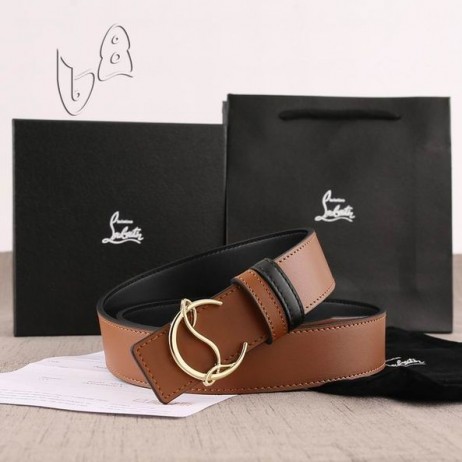 Christian Louboutin Riem 35mm Havane/bk/antic Bruin Leer