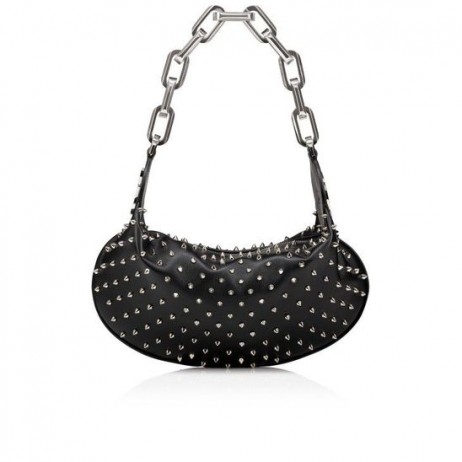 Christian Louboutin Le 54 Chain Bag Nappa Leer En Spikes Zwart