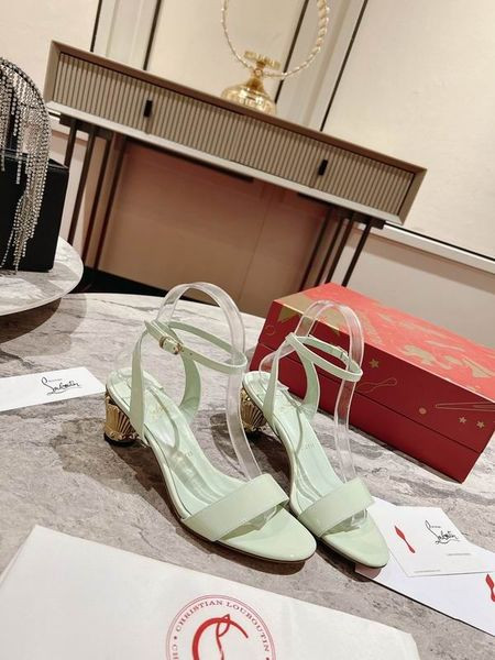 Christian Louboutin Lipsita Koningin Patent Leren Sandalen 55 Mint CL Schoenen Winkel