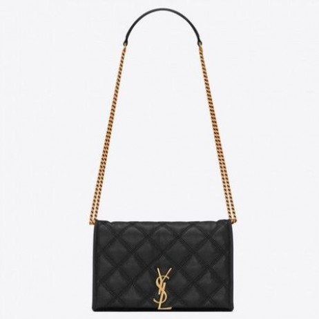 Saint Laurent WOC Becky Keten Wallet Black Lambskin