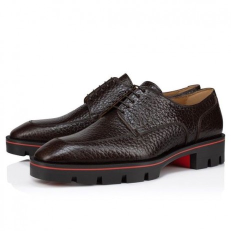Christian Louboutin Davisol Derbies Korrelige Kalf Lederen Corteccia