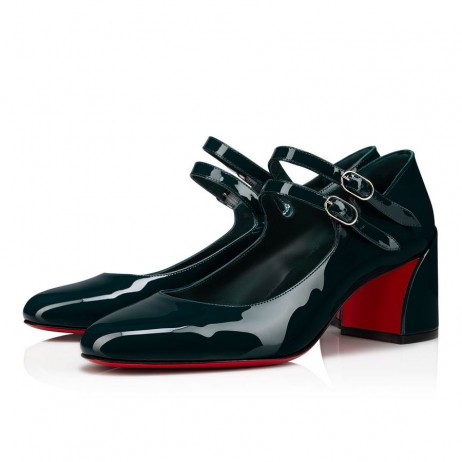 Christian Louboutin Miss Jane Pompen 55mm lakleder Groene Christian Louboutin