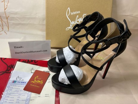 Christian Louboutin Platforms Choca 150 mm Zwart Kid