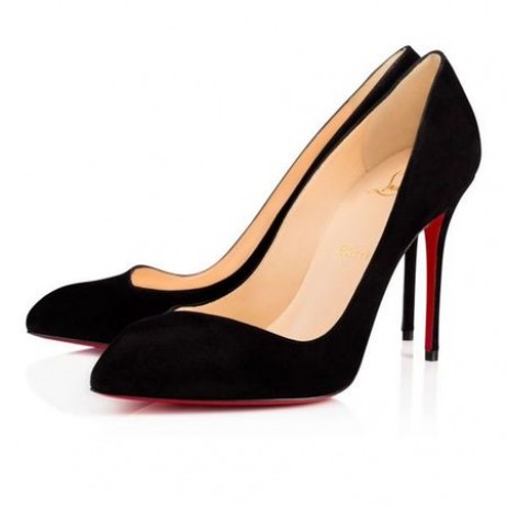 Christian Louboutin Pompen Corneille 100 mm Zwart Suede