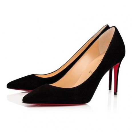 Christian Louboutin Pumps van Kate 85 mm Zwart Suede