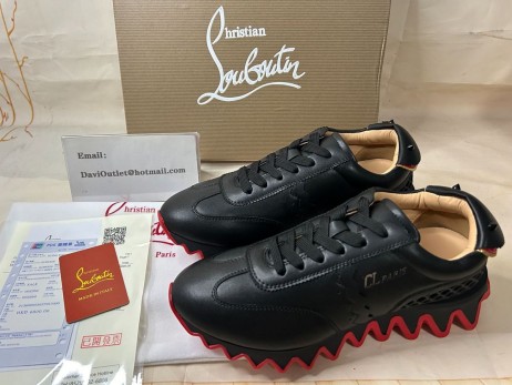 Christian Louboutin Runner Loubishark Flatscreen Zwart/loubi Claf Sneaker