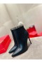 Christian Louboutin Keten Buit enkellaarsjes 100mm Zwart Kalfsleer