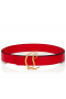 Christian Louboutin Cl Logo Riem Vrouwen 35mm Leer Rood