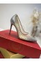 Christian Louboutin Follies Strass Pompen 100mm Glitter Zilver