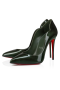 Christian Louboutin Hot Chick Pompen 100mm Patent Kalf Leer Groen
