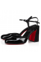 Christian Louboutin Jane Pump 55mm Patent Kalf Leer Zwart