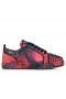 Christian Louboutin Louis Junior Sneakers Spikes Rozen Afgedrukt Kalf Leer En Spikes Multicolor